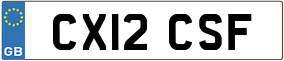 Trailer License Plate